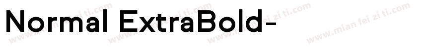 Normal ExtraBold字体转换